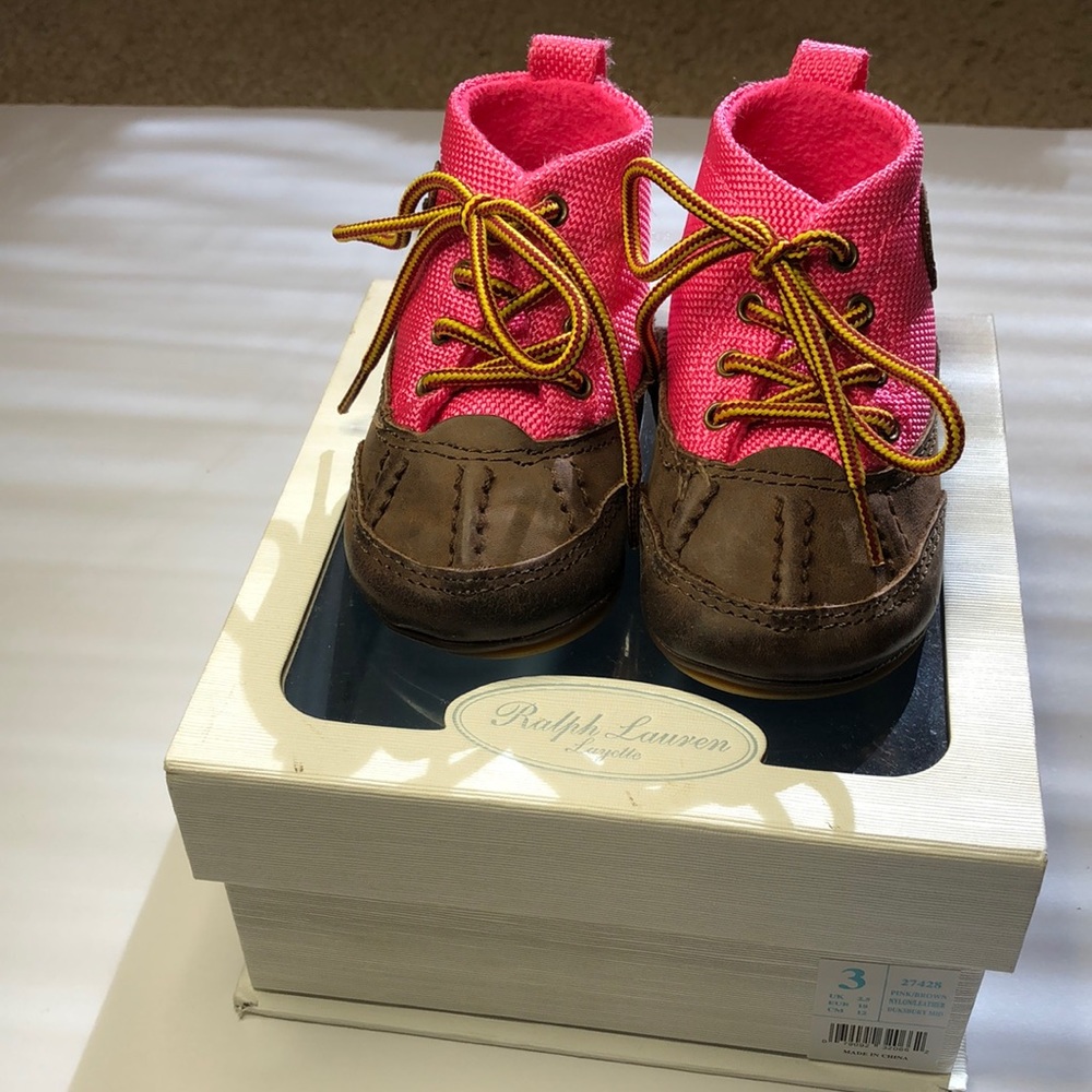 Ralph Lauren Pink Boots